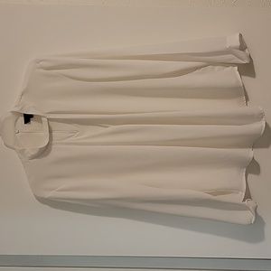 Topshop White Cutout Blouse